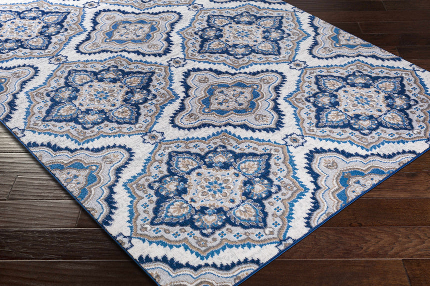 Goosnargh Blue Medallions Rug - Clearance