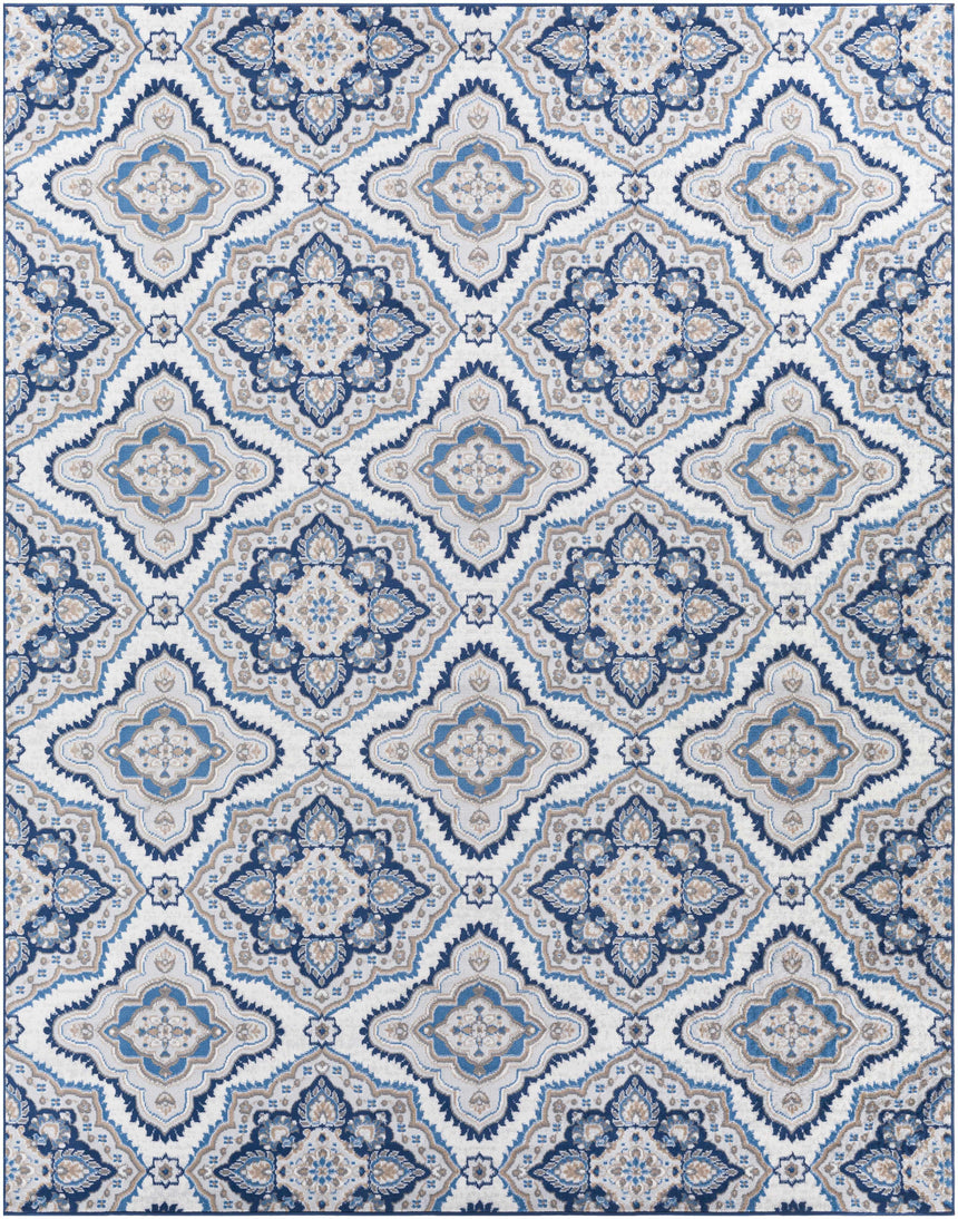 Goosnargh Blue Medallions Rug - Clearance