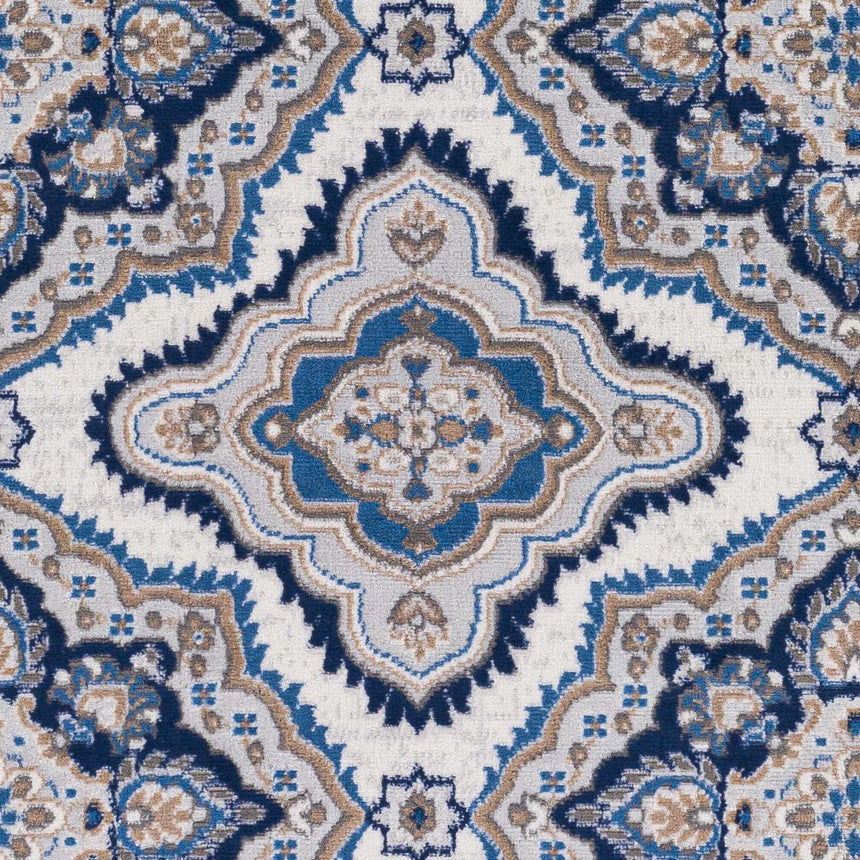 Goosnargh Blue Medallions Rug - Clearance