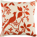Gosford Red Floral Throw Pillow - Clearance