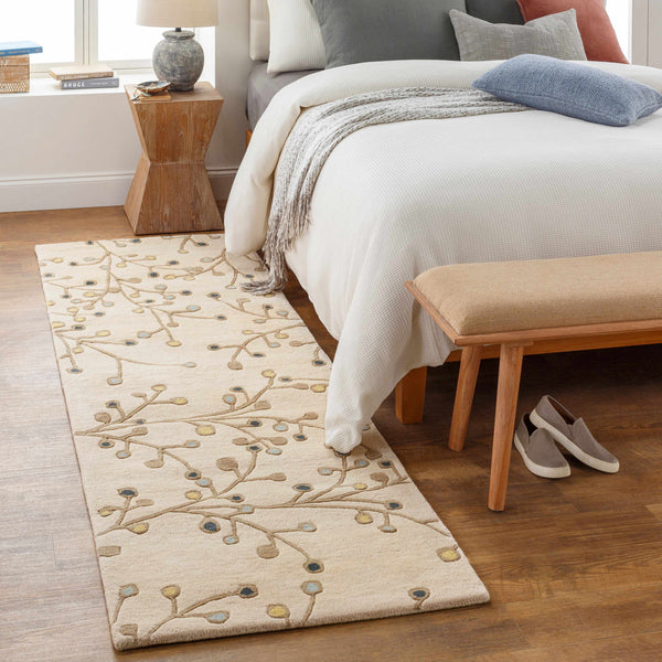 Beige Elsu Wool Rug