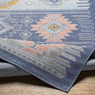 Oatley Southwestern Blue Area Carpet - Clearance