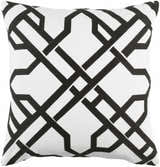Greystanes Black White Lattice Accent Pillow - Clearance