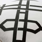 Greystanes Black White Lattice Accent Pillow - Clearance