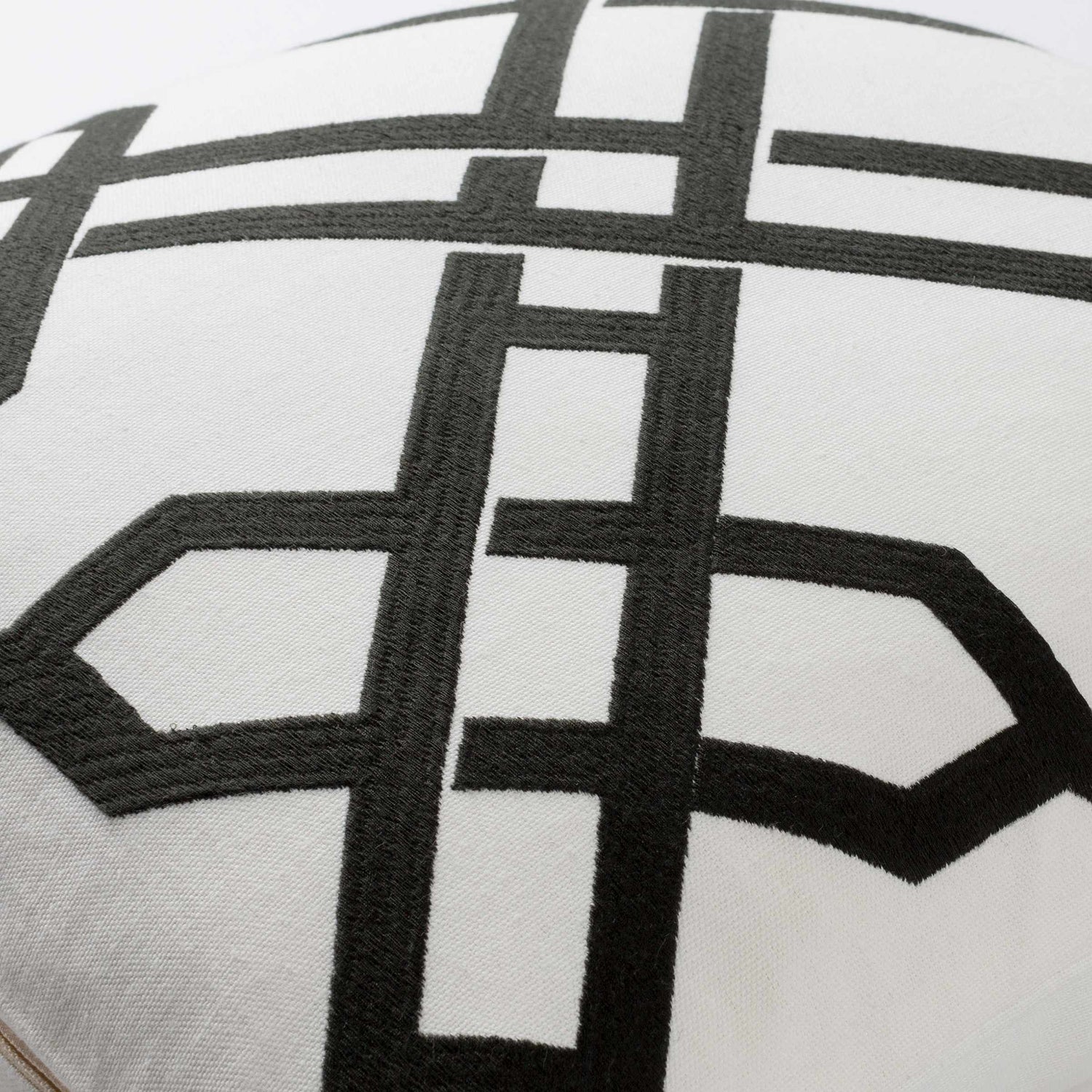 Greystanes Black White Lattice Accent Pillow - Clearance