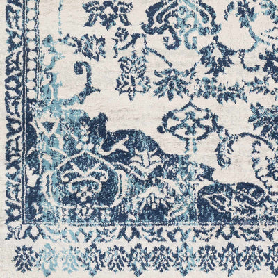 Greenfields 9x12 Blue Damask Rug - Clearance