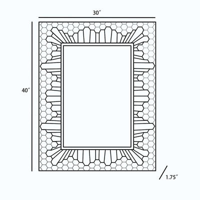 Garner Mosaic Framed Mirror