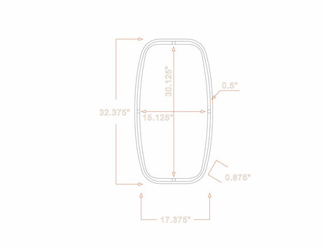 Gautampura Carved Metal Rectangular Mirror