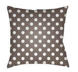 Gubat Taupe Polka Dot Accent Outdoor Pillow