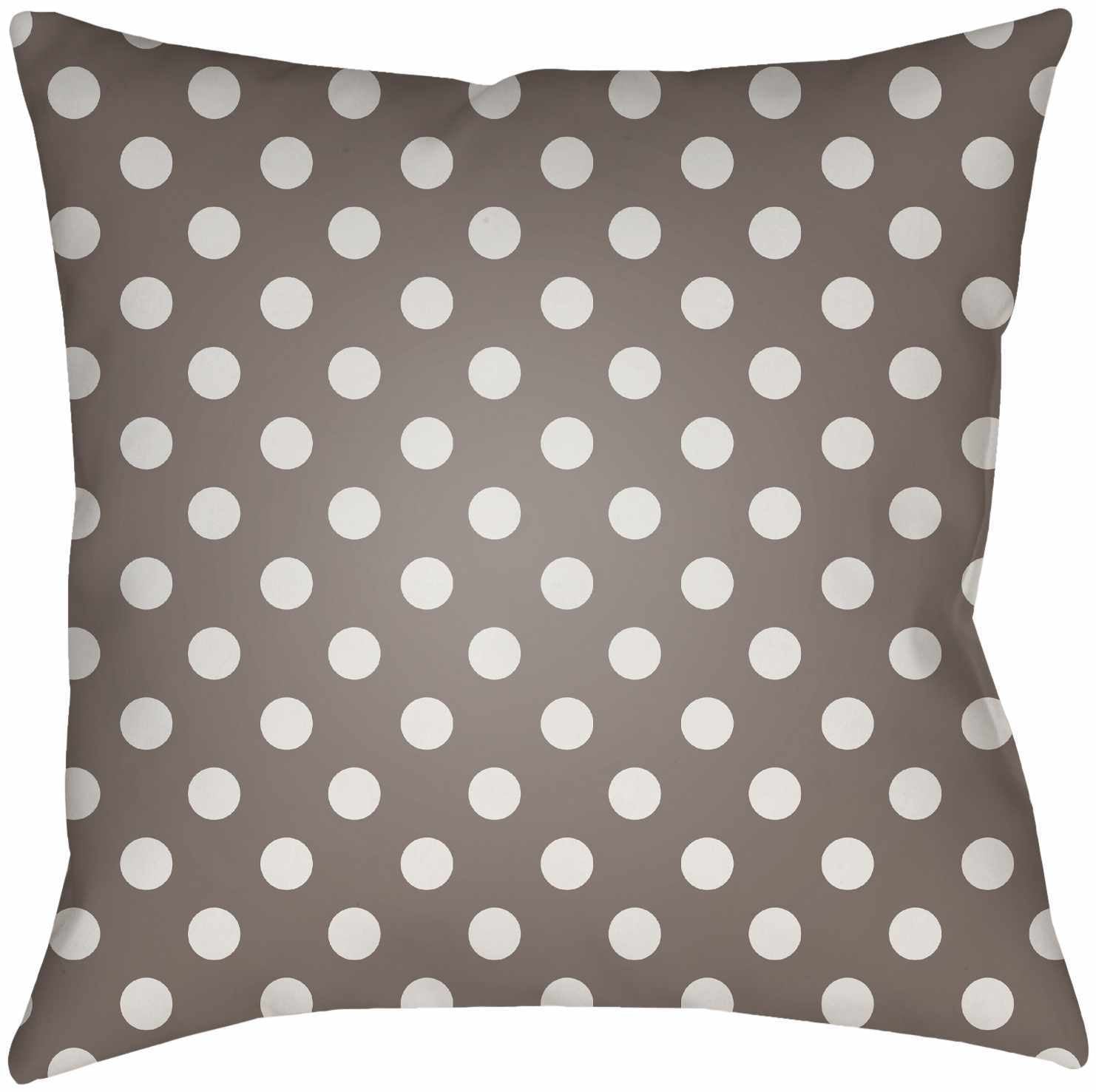 Gubat Taupe Polka Dot Accent Outdoor Pillow