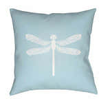 Gueset Light Blue Dragonfly Accent Outdoor Pillow