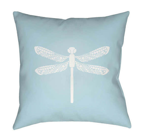 Gueset Light Blue Dragonfly Accent Outdoor Pillow