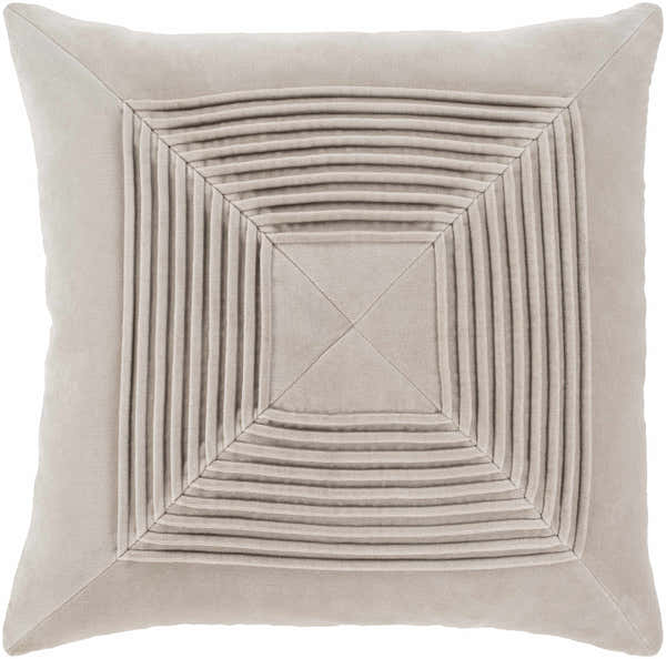 Gueydan Light Beige Square Throw Pillow - Clearance