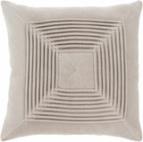 Gueydan Light Beige Square Throw Pillow