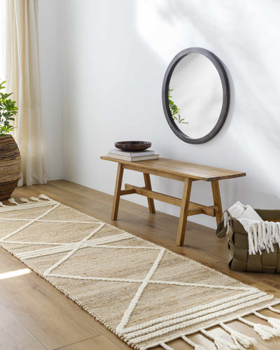 Gulnur Natural Jute&Wool Trellis Rug