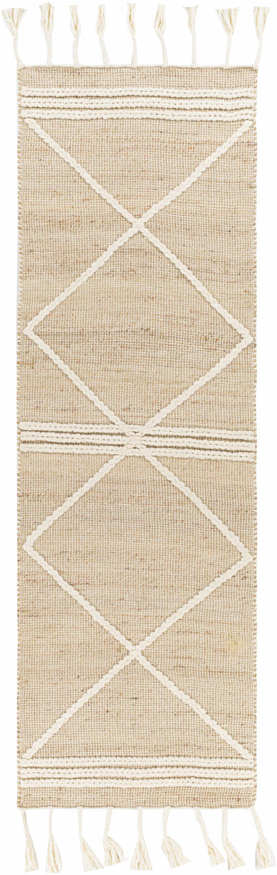 Gulnur Natural Jute&Wool Trellis Rug