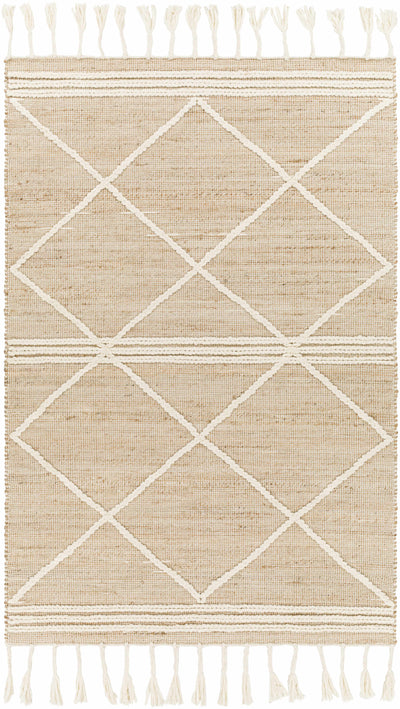 Gulnur Natural Jute&Wool Trellis Rug