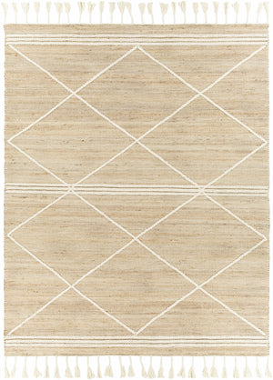 Gulnur Natural Jute&Wool Trellis Rug