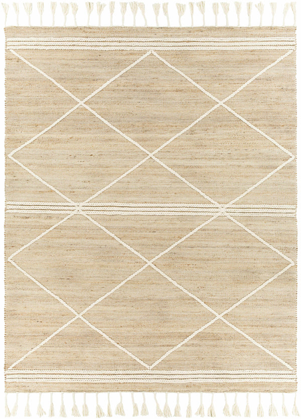 Gulnur Natural Jute&Wool Trellis Rug