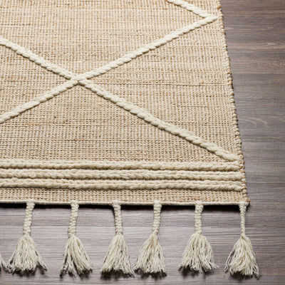 Gulnur Natural Jute&Wool Trellis Rug