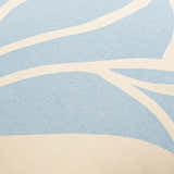 Gulod Blue Abstract Leaf Throw Pillow - Clearance