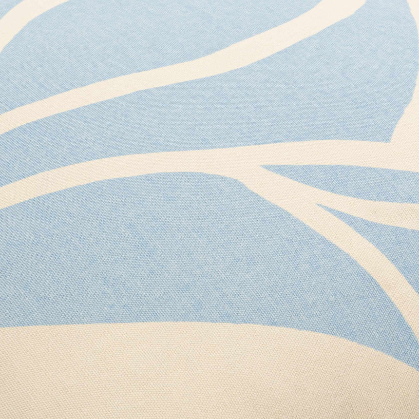 Gulod Blue Abstract Leaf Throw Pillow - Clearance