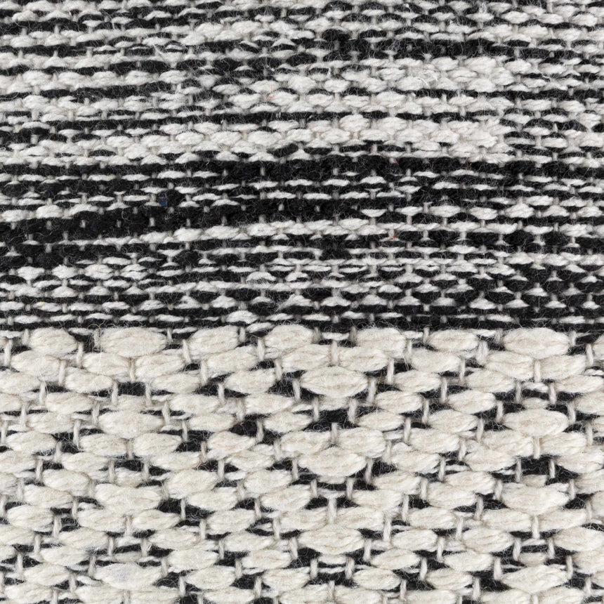 Gunnislake Knitted Black Cotton Pouf