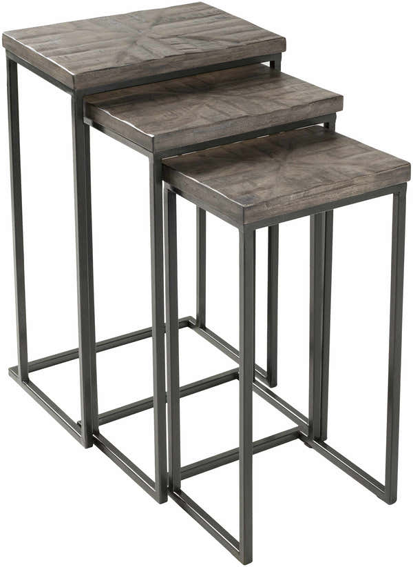 Gnadenwald Carved Black End Table - Clearance