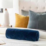 Asta Navy Bolster Pillow Cover