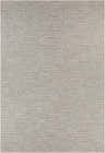 Close-up of the Gypsum Area Rug. Contemporary design in blue, cream, pale blue, and taupe. Machine woven polypropylene rug. Design-Rectangle-7111011