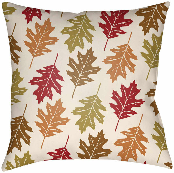 Haberli Autumn Leaves Pattern Accent Pillow