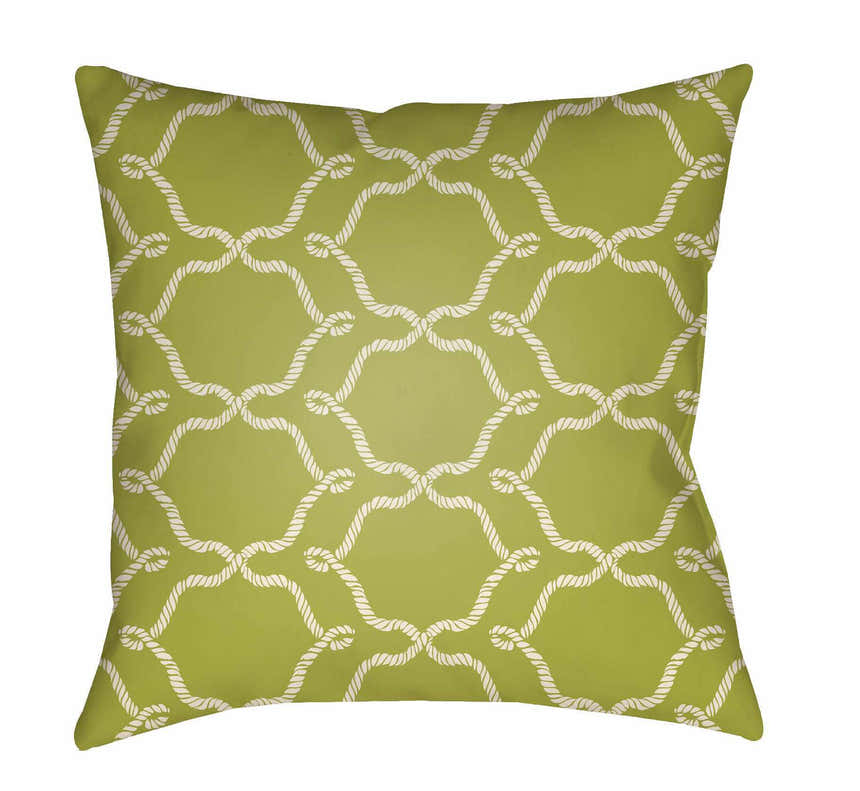 Haligue Geometric Rope Pattern Accent Outdoor Pillow