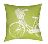Haliliye Retro Bicycle Outdoor Throw Pillow