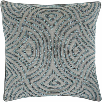 Hallettsville Geometric Embroidered Accent Pillow - Clearance