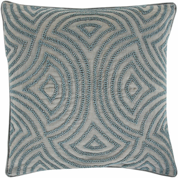 Hallettsville Geometric Embroidered Accent Pillow - Clearance