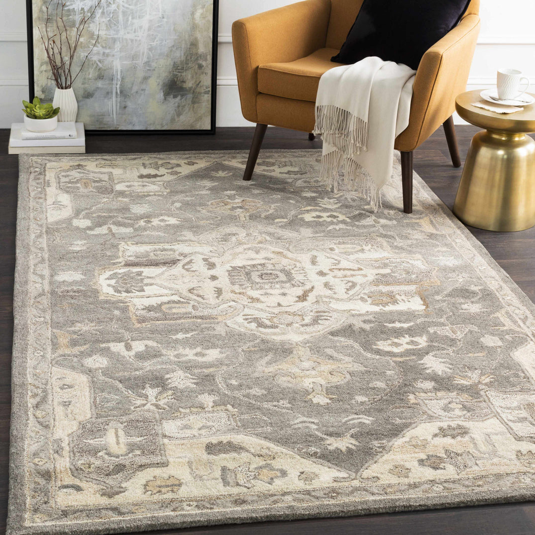 Broomfield 1196 Hand Tufted Taupe Wool Rug – Boutique Rugs
