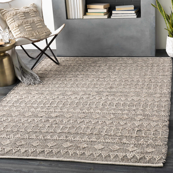 Hanston Tribal Textured Viscose&Wool Carpet