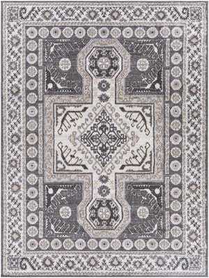 Harrah Gray Cross Rug - Clearance