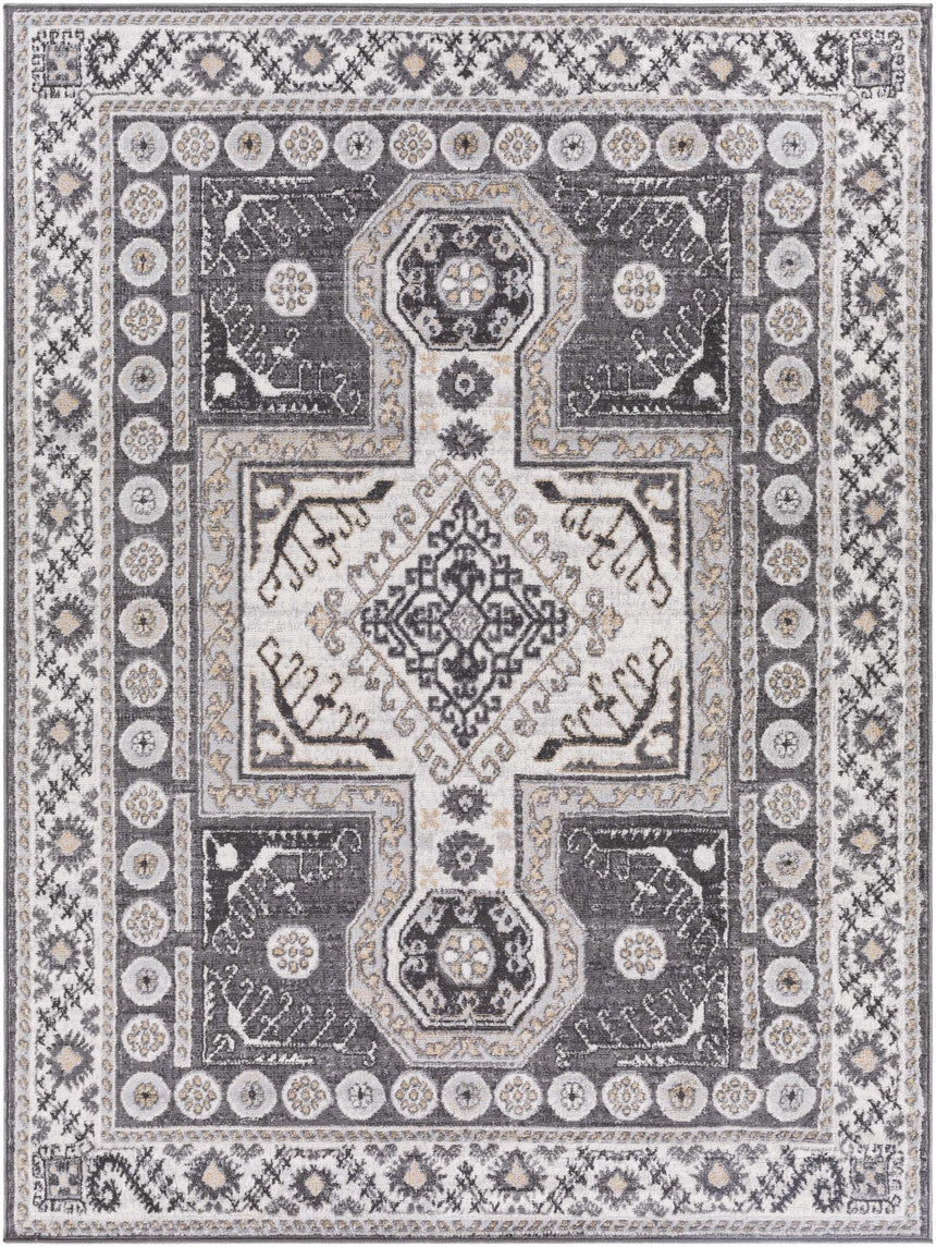 Harrah Gray Cross Rug - Clearance