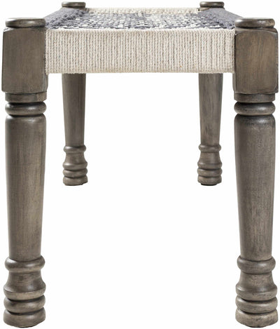 Havran Geometric Woven Wood Stool