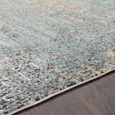 Hawick Abstract Aqua Small Rug - Clearance