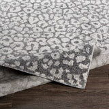 Gray Hubbardsville Leopard Print Area Rug - Clearance