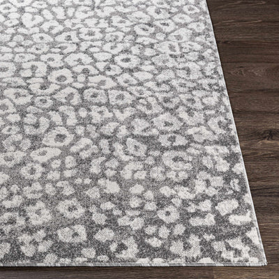 Gray Hubbardsville Leopard Print Area Rug