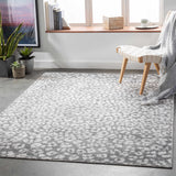 Gray Hubbardsville Leopard Print Area Rug - Clearance