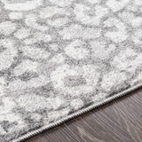 Gray Hubbardsville Leopard Print Area Rug - Clearance