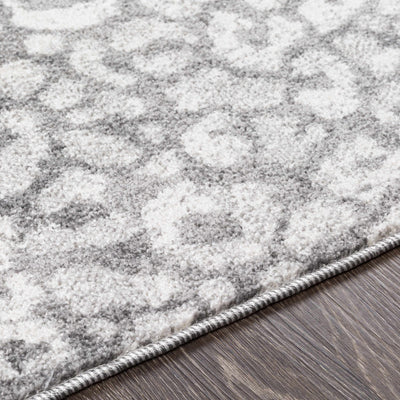 Gray Hubbardsville Leopard Print Area Rug