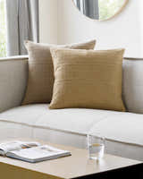 Adalia Tan Throw Pillow