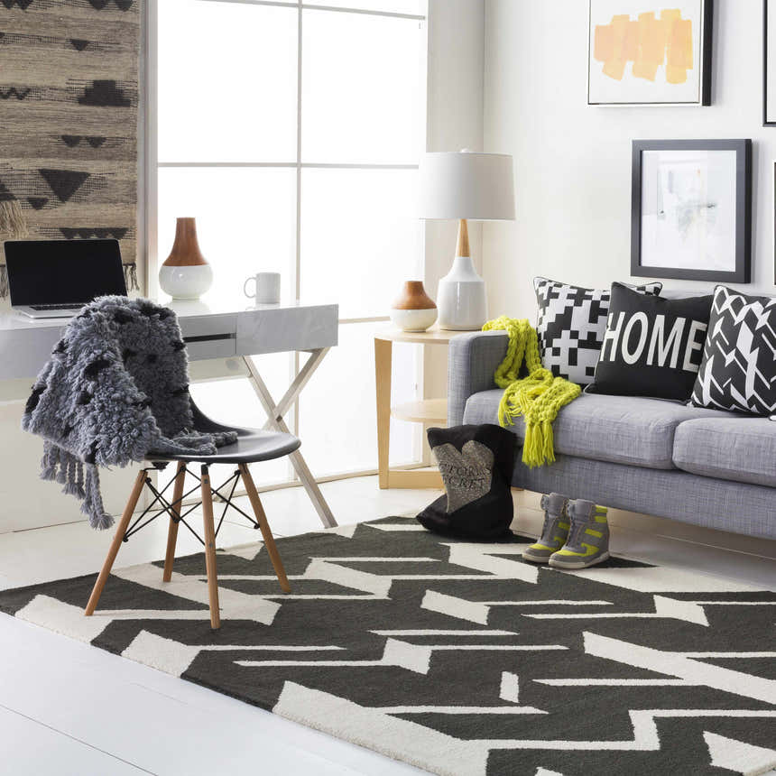 Dyersburg Black&White Geometric Accent Pillow - Clearance