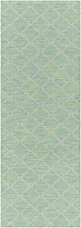 Unique Outdoor Trellis Area Rug, Lime Green - Clearance