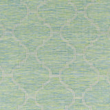 Unique Outdoor Trellis Area Rug, Lime Green - Clearance